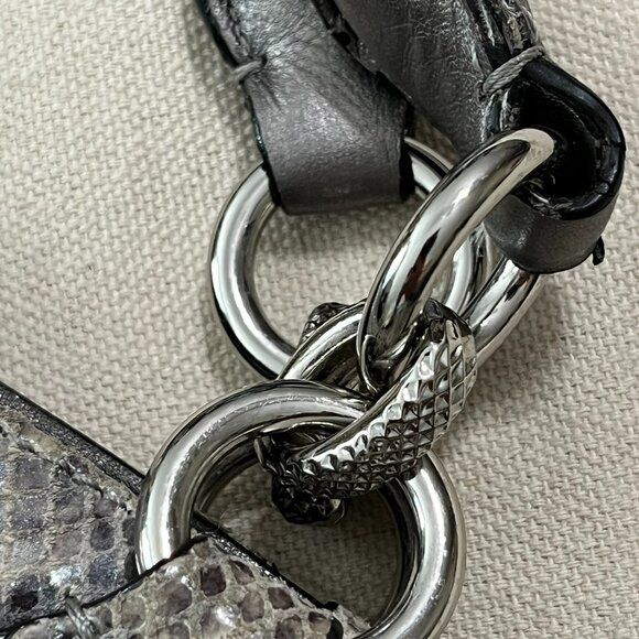Coach Campbell Exotic Python Leather Izzy‎ Fashion Satchel F24852 - Picture 9 of 13